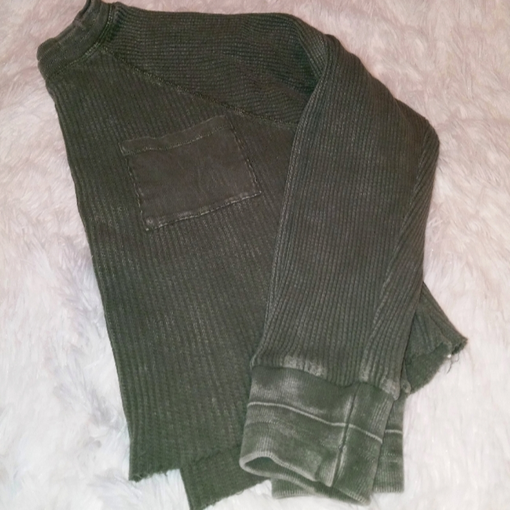 Forever 21 Thermal Crop Long Sleeve